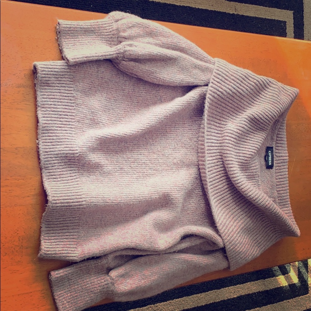 Over the shoulder express sweater